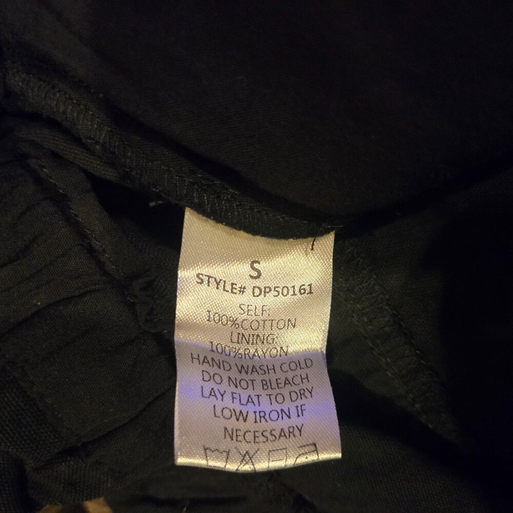 Black linen pants